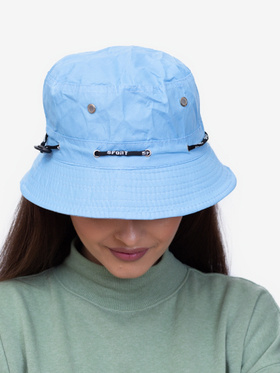 Czapka damska typu bucket hat Shelovet niebieska